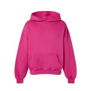 High Quality 400gsm Heavy <b>Weight</b> Cotton Stringless <b>Blank</b> Hoodie Custom Men Streetwear OEM Logo Custom Oversized Hoodies - Product Image 1