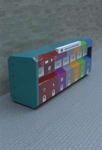 BDB BDB.13000-A 3000 LT Poubelle double à pédale pour extérieur et jardin, en métal galvanisé, type pressage pour recyclage - Product Image 2