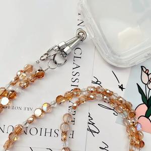 Lujo hecho a mano de gama alta nicho champán cristal correa de teléfono móvil Original largo colgante cadena diagonal hombro cordón - Product Image 5