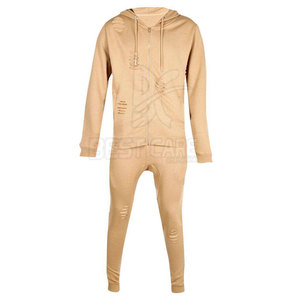 <b>Top</b> Selling OEM Service Men <b>Distressed</b> Tracksuit Wholesale Price 100% Cotton Men <b>Distressed</b> Tracksuit - Product Image 2
