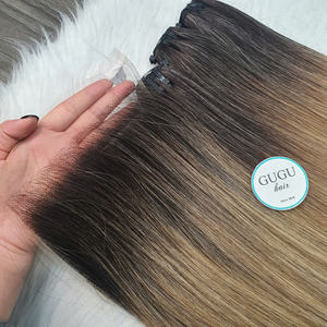 Rubio personalizado para Ombre Color hueso recto 10-40 pulgadas cabello Remy vietnamita crudo paquetes 12A grado precio al por mayor - Product Image 6