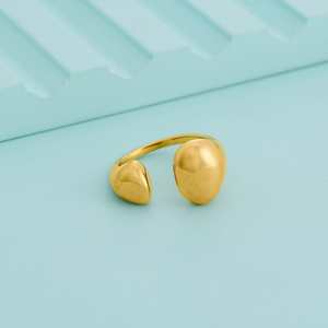 Gold-Plated Fashionable Wing Cluster <b>Ring</b> for Women's Islamic Gifts Invisible Setting - Product Image 1