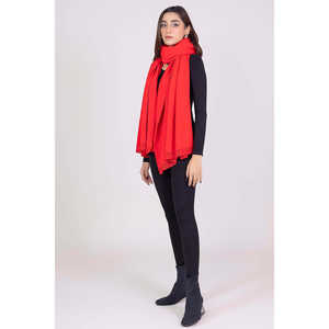 Châle en tricot solide avec motif imprimé Modèle WG-SH-W22-119 - Product Image 4