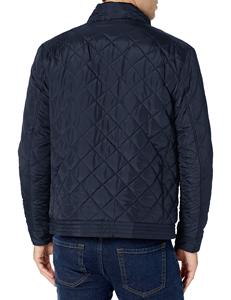 Chaqueta ligera acolchada para hombre, abrigo con cuello levantado y cremallera frontal, con pecho y bolsillos laterales - Product Image 6