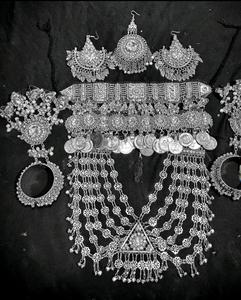 Juillet 2026 motif personnalisé afghan Kuchi Vintage ensemble de bijoux léger respirant collier boucles d'oreilles en laiton matériel pour les mariages - Product Image 1