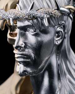 จี้พระเยซูเงินแท้ 925 สไตล์ฮิปฮอป ประดับเพชรโมอิสซาไนต์ VVS ระดับพรีเมียม ผ่านการทดสอบสำหรับจี้พระเยซู - Product Image 4