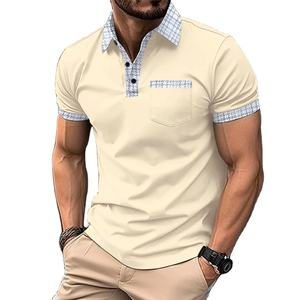 เสื้อยืดโปโลสำหรับผู้ชายและผู้หญิงเสื้อยืดคู่ผ้าฝ้ายแขนสั้นฮิปฮอปสตรีทเสื้อ100% 260กรัม - Product Image 2