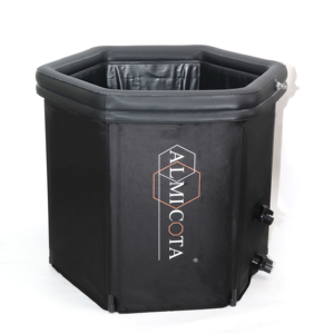 Bañera de Hielo Hexagonal Inflable de Alta Calidad ALMICOTA, 300L, Portátil, Plegable, de PVC, para 1 Persona, con Sistema de Enfriamiento Manual - Product Image 2