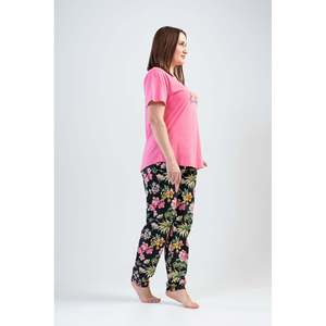 BAYAN P.SUPREM XXL O YAKA KISA KOL ETEGI OVAL PIJAMA <span class=keywords><strong>TK</strong></span> - ROSA DOLCE - ROSA DOLCE - Product Image 3