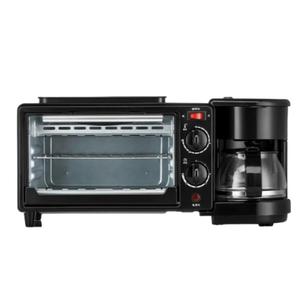 Machine à café et <span class=keywords><strong>petit</strong></span>-<span class=keywords><strong>déjeuner</strong></span> multifonction 3-en-1 pour la maison, four électrique 110V/220V, grille-pain et plancha - Product Image 5