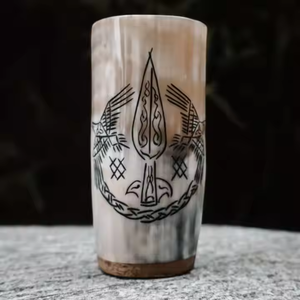 ถ้วยดื่มเบียร์ทำมือทำจากเขาควายฮอร์นแฮนด์เมดคุณภาพระดับพรีเมี่ยมจากงานฝีมือจากจันทร์เสี้ยวสำหรับเครื่องดื่มเบียร์และทุ่งหญ้า - Product Image 2