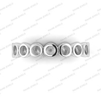 Andenken Muttermilch Sterling Silber Halb montage ohne Steinring 3mm runde leere Lünette Solid Women Daily Life Schmuck