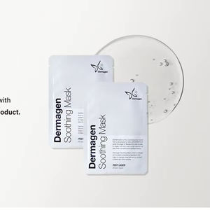 Dermagen <b>Face</b> Masque Hyaluronic Acid and Mineral Infused Collagen Masques for Soothing <b>Moisturizing</b> - Product Image 1