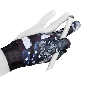 Gants de sport professionnels de piscine imprimés 3 doigts Table 3 doigts professionnel élastique main droite gants de piscine de Snooker sublimés - Product Image 4