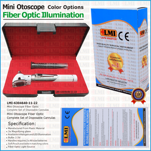 Otoscopio de fibra óptica blanco de última generación, dispositivo médico para uso clínico y hospitalario - Product Image 6