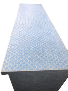 Table de chevet à un tiroir avec incrustation de serpillière complexe personnalisable - Product Image 4