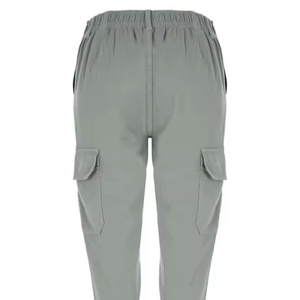 กางเกงคาร์โก้ผู้หญิงสั่งทำขายส่งแบบ OEM เอวกลาง กระเป๋าอเนกประสงค์ ระบายอากาศ แห้งเร็ว มีเชือกผูกเอว กางเกงสำหรับฤดูหนาว - Product Image 1