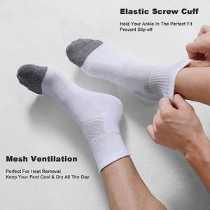 Chaussettes en coton populaires avec logo personnalisé, design à rayures, personnalisées et très vendues, chaussettes de lutte et de sport pour hommes - Product Image 3