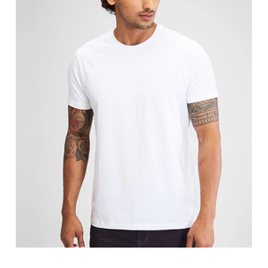 Men's Regular Fit Short Sleeve T-Shirt 100% Cotton Fleece <b>Fabric</b> 180g Breathable Quick Dry Eco-Friendly Casual Blank Design - Product Image 4