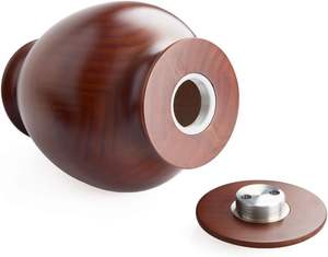 Elegant <b>Wood</b> Vase <b>Urns</b> <b>for</b> Human <b>Ashes</b> Adult <b>for</b> Adults up to 200lbs Burial Cremation <b>Urn</b> (Oval) - Product Image 6
