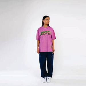 Camiseta gráfica de estilo punk de calle alta: ropa informal de hip hop para hombres de vendedor caliente, lavado a la piedra - Product Image 1