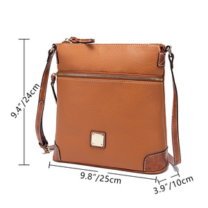 Bolso de hombro cruzado de cuero PU Vintage con estilo de señora con diseño hueco Accesorio de compras de moda - Product Image 6