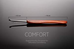 Aguja de ganchillo de madera recomendada para clases de ganchillo, aguja de ganchillo de madera económica con tacto premium a bajo costo - Product Image 6