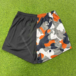 High Quality Design Your Own logo Material Polyester Rugby Footy <b>Shorts</b> <b>Zipper</b> Pocket Sublimation <b>Shorts</b> - Product Image 2