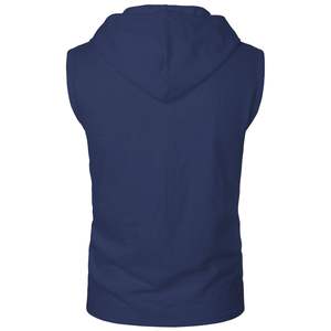 Nueva moda Casual tela de algodón sin mangas gimnasio secado rápido ligero Fitness deportes sudaderas con capucha para la venta personalizado hombres gimnasio sudaderas con capucha - Product Image 5