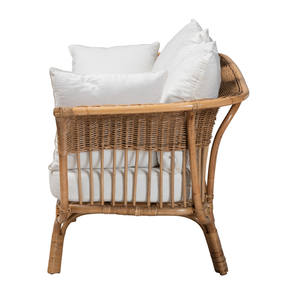 โซฟาหวายแท้ 3 ที่นั่ง พร้อมเบาะรองนั่ง เหมาะสำหรับใช้ภายในบ้าน/วิลล่า เฟอร์นิเจอร์หวายสำหรับใช้งานภายในอาคาร - Product Image 6