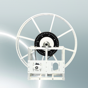 500W Natural Aluminum 2" Aviation Single Wrap Hose Reel <b>Petrol</b> <b>Service</b> <b>Equipment</b> 12V Working Voltage With 1 Year Warranty - Product Image 1