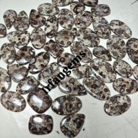 Lot en gros de pierres précieuses en jaspe œil-de-perdrix vert de haute qualité 2026, formes et tailles variées pour la fabrication de bijoux, coupe ovale incluse