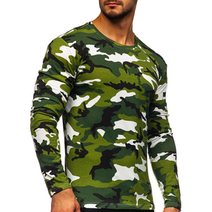 T-shirts à manches longues meilleure qualité chemise pour hommes couleur unie 100% coton T-shirt pour hommes coupe ample imprimé à manches longues t-shirts - Product Image 4