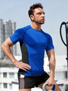 T-shirt de compression pour homme, idéal pour la gym, l'entraînement sportif et le fitness, séchage rapide, extensible, vêtement de sport actif - Product Image 6