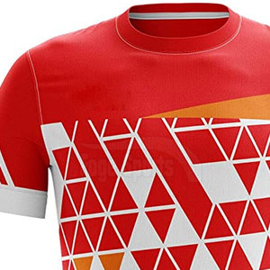 เสื้อฟุตบอลออกแบบเอง100% ผ้าโพลีเอสเตอร์สไตล์ล่าสุด - Product Image 3