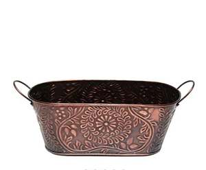 Florero moderno de cobre para suelo de metal, maceta para interior y exterior, cestas para bañera, suministros decorativos de flores de hierro - Product Image 3