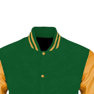 Wholesale Customized High Quality Polyester Embroidery Custom <b>Jackets</b> With <b>Lined</b> Vintage Heavyweight cotton varsity <b>Jacket</b> - Product Image 2