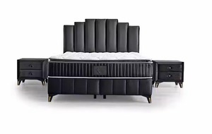 Juegos de dormitorio de lujo modernos de Natra Furniture con hermosa base de cama para dormir y cabecero que incluye los mejores centros comerciales - Product Image 3