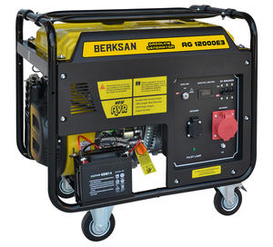 Générateur d'essence refroidi par air Berksan AG12000E3 12 KVA Triphasé 400 V 50 Hz Réservoir de carburant de 25L Sans auvent - Product Image 1