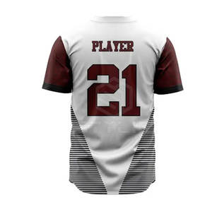 Último diseño impreso uniforme de béisbol Jersey y conjunto corto de béisbol personalizado equipo uniforme hombres deportes béisbol uniforme conjunto - Product Image 4