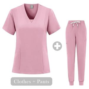 Bata de laboratorio sedosa para hospital de verano, bata de farmacia, abrigo de consulta antiestático, cintura con lengüeta, doble función para hombres y mujeres - Product Image 5