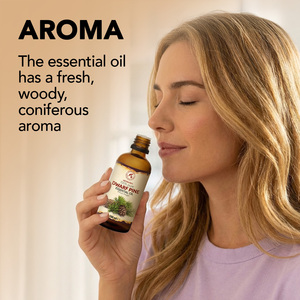 Aromatika Aceite Esencial 100% Puro de Agujas de Pino Enano y Hojas de Pinus Mugo 100ml, Aromaterapia Natural Destilada al Vapor - Product Image 3
