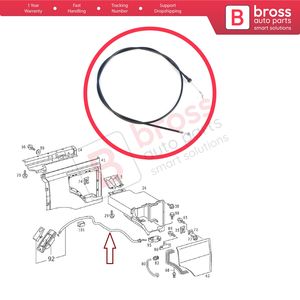 Boîte de rangement BDP1599, boîte à outils, ouvre-volet, câble de verrouillage pour camion Axor Actros 9408900191, pièces automobiles Bross, fabriqué en Turquie - Product Image 4
