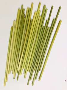 Pailles à boire en herbe écologiques, pailles en herbe sauvage faites à la main, taille personnalisée et boîte de marque privée - Product Image 5