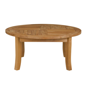 โต๊ะกาแฟกลมในร่มและกลางแจ้งเฟอร์นิเจอร์ไม้สักอินโดนีเซียราคาที่ดีที่สุดขายส่งการออกแบบที่ทันสมัยล่าสุด - Product Image 3