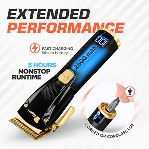 Kit Profesional de Máquina Cortadora de Pelo Inalámbrica para Hombre, Cortadora de Pelo Precisa para Barberos con Fuente de Alimentación por Batería - Product Image 1