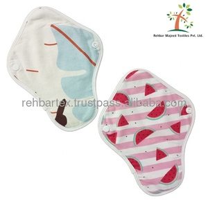 ผ้าอนามัยแบบซักได้ ผลิตจากผ้าฝ้ายฟลานเนล 100% ซึมซับดีเยี่ยม ใช้ซ้ำได้ ขนาดตามสั่งสำหรับผู้หญิง ใช้เป็นแผ่นรองนอน ผลิตภัณฑ์สุขอนามัยสำหรับผู้หญิง - Product Image 2