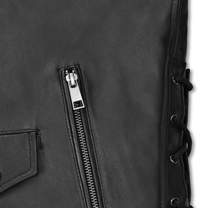 Chaqueta de Cuero para Hombre, Estilo Moderno, Decoración Bordada, Logotipo Frontal, Precio Bajo, Marca Privada, Superventas - Product Image 4