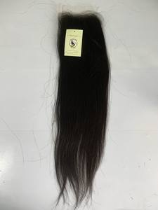 Perruque Lace Closure lisse brésilienne — couleur naturelle, cheveux bruts de haute qualité, Swiss Lace HD, cheveux lisses, prix d'usine - Product Image 3