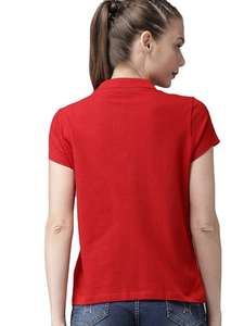 เสื้อยืดโปโลลำลองสำหรับผู้หญิงทันสมัยระบายอากาศได้ใส่สบายสไตล์สมบูรณ์แบบ - Product Image 4